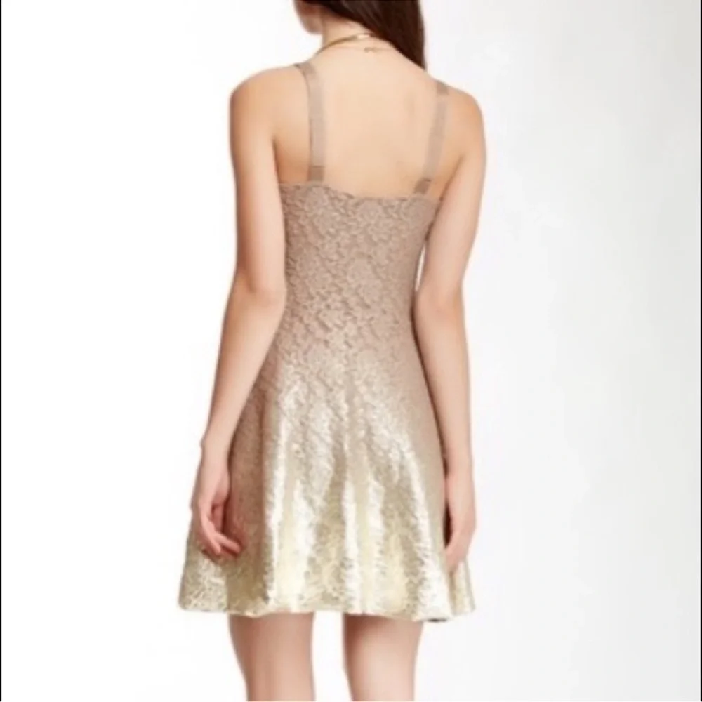 Free People Foil Ombré Lace Dress Size Small - Picture 2 of 8